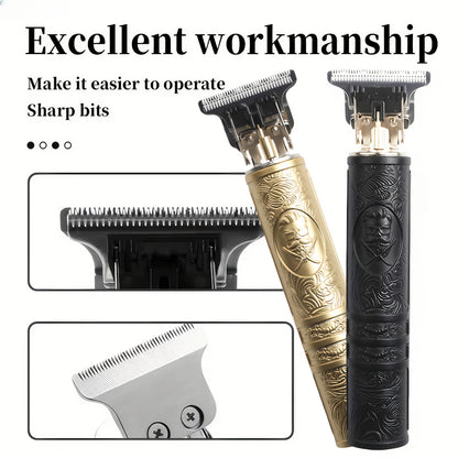 YAIAWISU Men's -Like Electric Hair Clipper & Beard Trimmer - USB- Operation, T-Shaped Blade with 4 Adjustable Speeds (Limited Combs), Self-Cleaning Design, Lithium-Free -Free Technology, All-in-One Hair Cutting