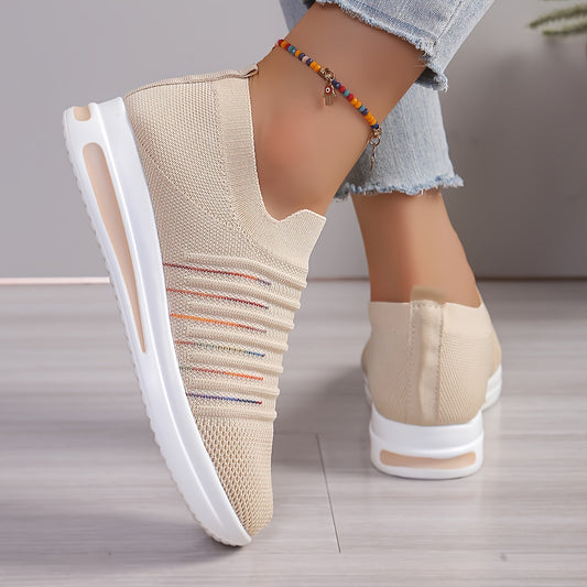 Breathable Lightweight Fabric Slip-On Loafers - All-Season Casual Penny Shoe Style with Peep Toe, Non-woven Insole & Polyurethane Sole