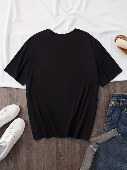 Women's Casual Summer T-Shirt with Animal Print
