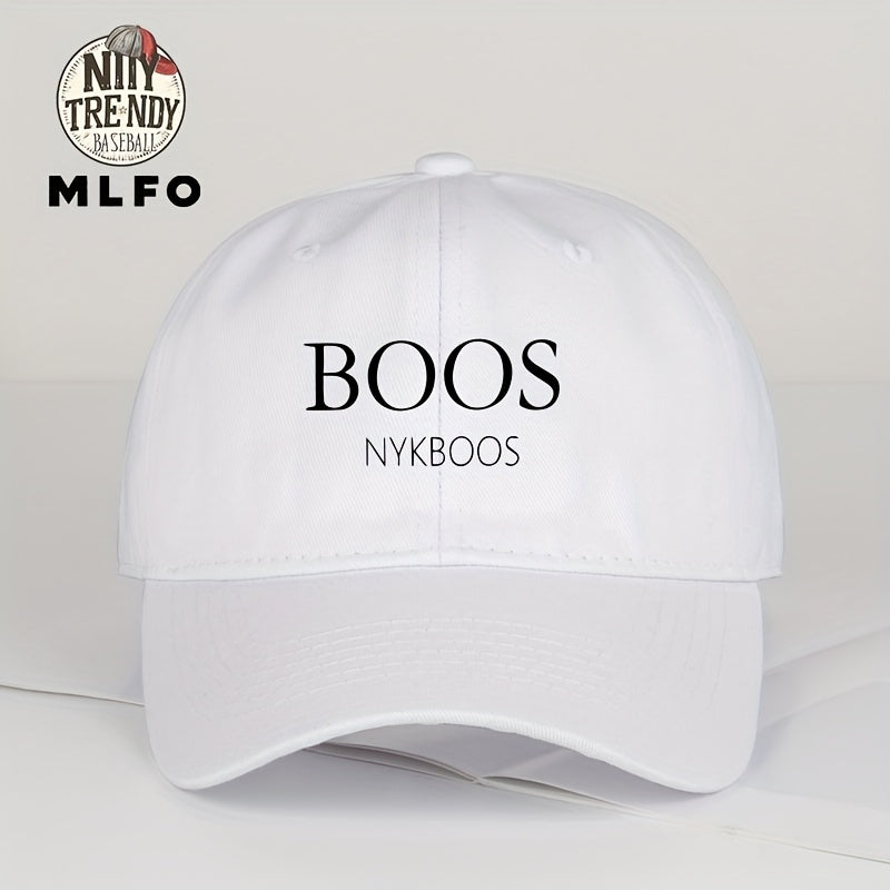 MLFO ամենօրյա «BOOS NYKBOOS» բեյսբոլի գլխարկ, թեթև պոլիեսթերից, կարգավորվող չափսերով, կոր եզրով, ձեռքով լվացվող, 5 գույն, Շնորհակալության օրվա և Հայրերի օրվա նախշերով