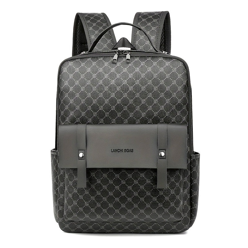 Men's Business Casual Commuter Backpack - Multi-Pocket Convertible Shoulder Bag with Suitcase Attachment, Sleek Minimalist Design for Work Travel  Daily Use, Travel Bag
