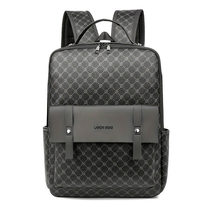 Men's Business Casual Commuter Backpack - Multi-Pocket Convertible Shoulder Bag with Suitcase Attachment, Sleek Minimalist Design for Work Travel  Daily Use, Travel Bag