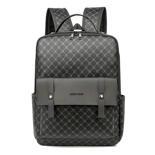 Men's Business Casual Commuter Backpack - Multi-Pocket Convertible Shoulder Bag with Suitcase Attachment, Sleek Minimalist Design for Work Travel  Daily Use, Travel Bag