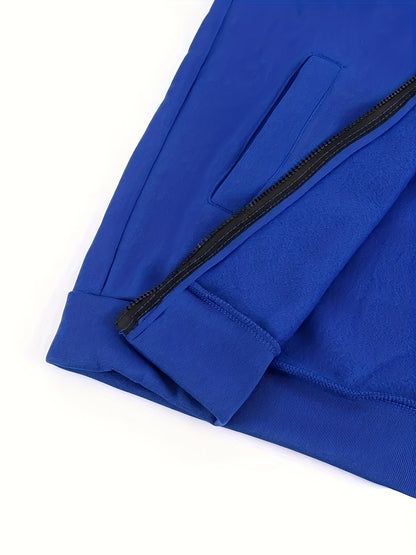 Տղամարդկանց աշնանային և ձմեռային կայծակաճարմանդով սվիտեր՝ հակադիր գույների, ուսաթևերով վերնաշապիկով