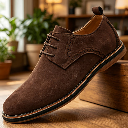 Men's Lace-Up Oxford Shoes, Casual Business, All-Season Comfort