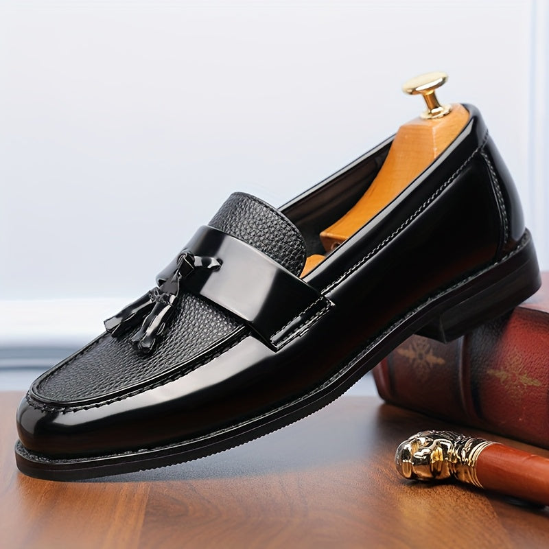Men's Casual Slip-On Ankle Loafers with Rubber Sole