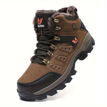 Winter Plus Velvet Warm Outdoor Hiking Shoes Men And Women Casual Sports Shoes Couples Large Size Shoes