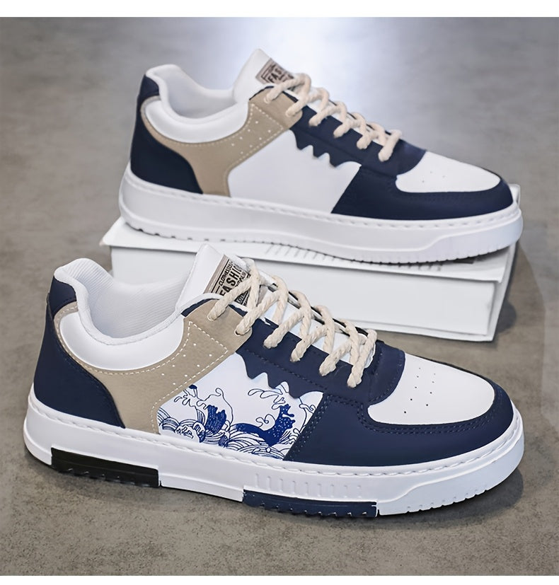 1pair Unisex All-Season Casual Hiking Sneakers, Low Top Faux Upper, Fabric Lining, PVC Sole, Comfortable Walking Shoes for Men and Women
