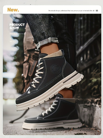 Տղամարդկանց ձմեռային կոշիկներ, հաստացված արտաքին հագուստի համար նախատեսված արշավային կոշիկներ, նորաձև բազմակողմանի աշխատանքային կոշիկներ, բրիտանական կարճ կոշիկներ