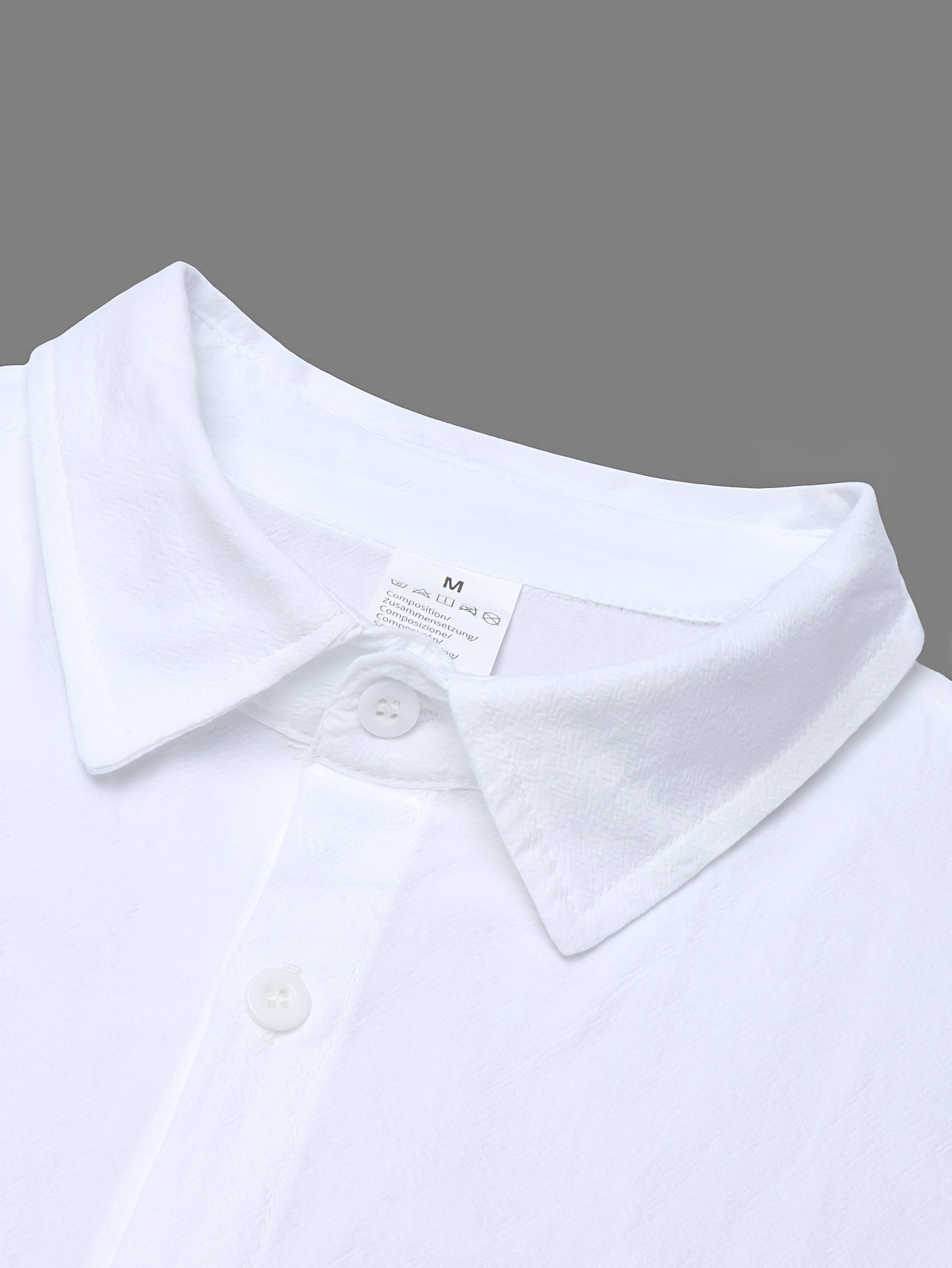 Men's White Linen Casual 2-Piece Set for Summer & Beach
