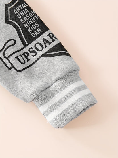 Նոր աշնանային և ձմեռային հավաքածու. դասական և ոճային կոճակներով բեյսբոլի բաճկոն՝ թևքերին տառերի նախշերով, համադրված սև և սպիտակ շերտերով տաբատի և հաստ բրդյա կտորի հետ՝ ջերմության համար: Այս հարմարավետ և բազմաֆունկցիոնալ հավաքածուն...