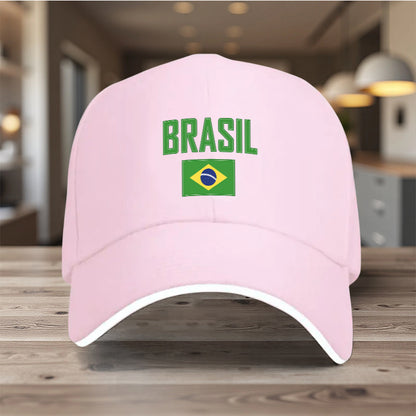 Lightweight Adjustable Brazil Flag Baseball Cap for Men & Women