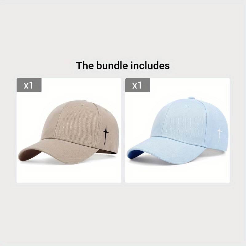 1pc Men's Cross Baseball Cap Adjustable Casual Style Hat For Spring/Fall/Summer, Ideal Choice For Gifts