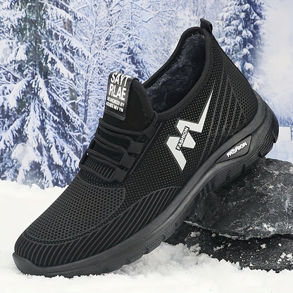 Men's Winter Sports Shoes, Lined with Thickened Soft Sole, Comfortable and Warm Snow Boots, Outdoor Sports Shoes, Winter Men's Boots, Men's Winter Snow Sports Shoes, Sporty Casual Shoes, Casual Winter Shoes for Outdoor Use,