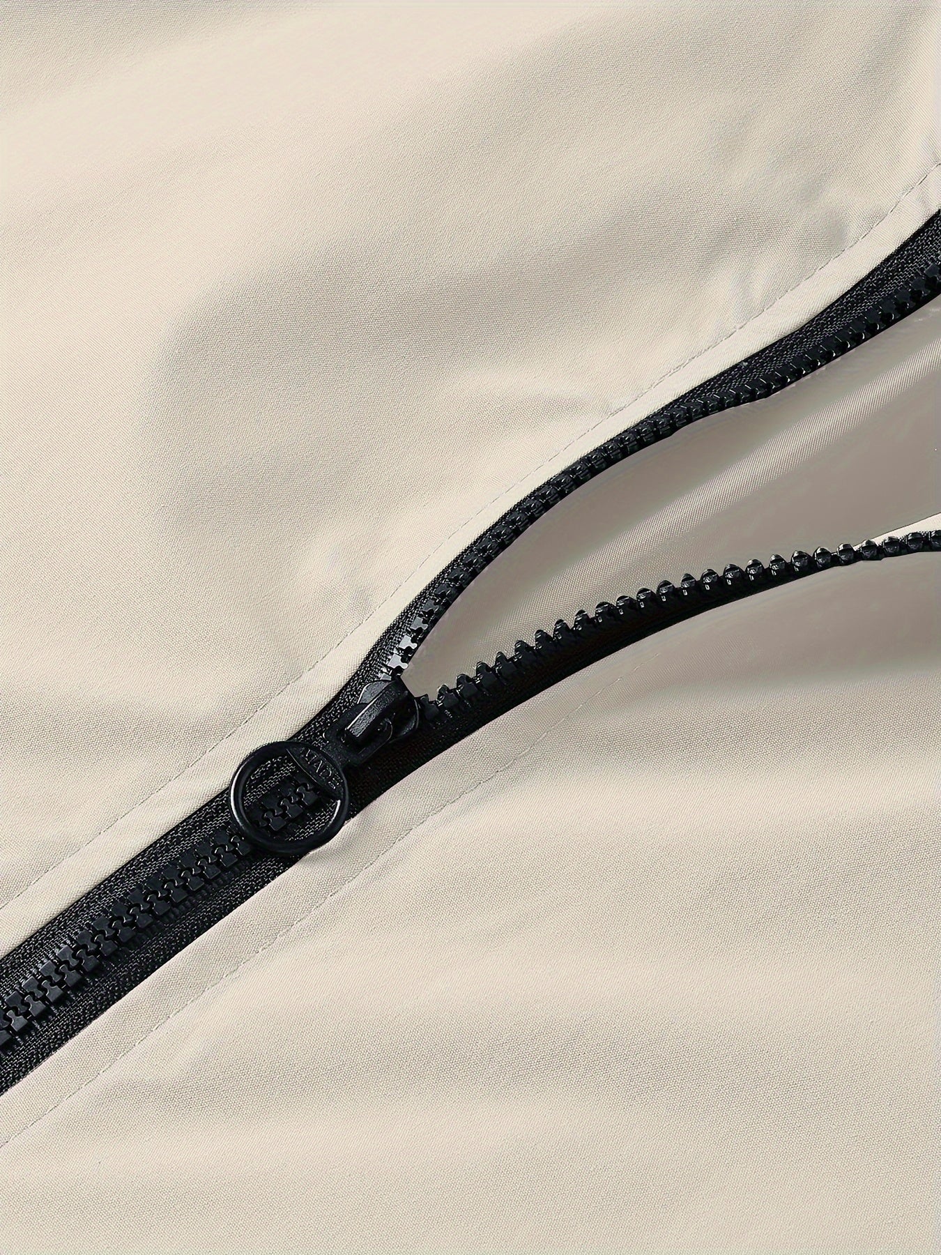 Men's Stand Collar Long Sleeve Zip Up Sports Jacket With Contrast Trim Design, Men's Spring Fall Outwear, As Gifts