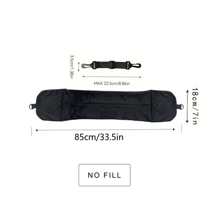 Travel Pillow with Storage Pouch, Adjustable Polyester Neck Support, Comfortable & Lightweight,For Travel Accessories, Travel Essentials,Suitable for Travel And Outings