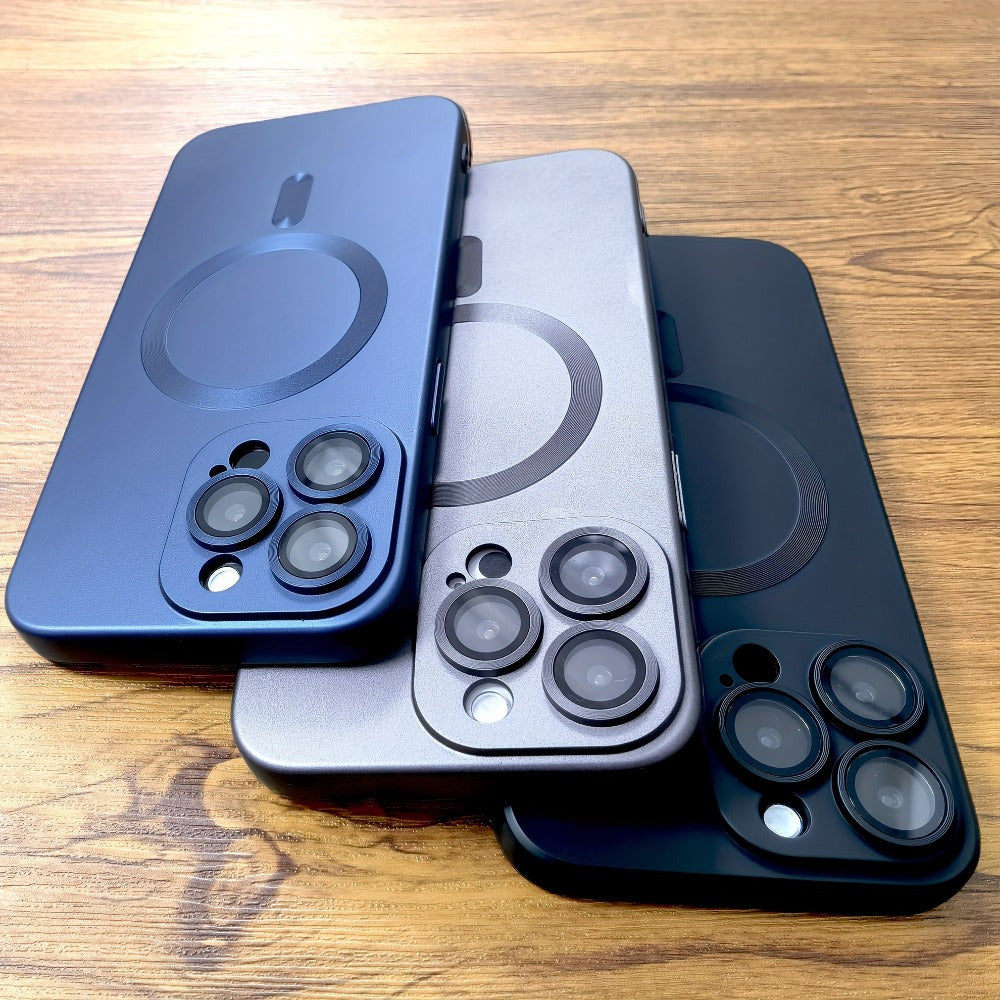Premium Matte Lens Protection Magnetic TPU Phone Case, Suitable for iPhone 16 15 14 13 12 11 Pro Max 14Plus 15Plus 16Plus Wireless Charging Soft Case