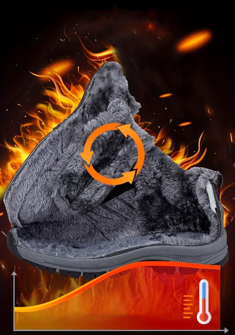 Winter Men Boots Women High Quality Warm Snow Boots for Man Non-slip Hiking Shoes Men Sneaker 2023 Comfortable Couple Shoes for Women