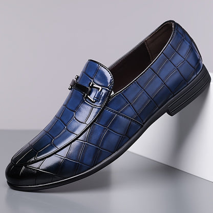 Men's Plus Size Oxford Shoes, British Style Business Casual Slip-Ons