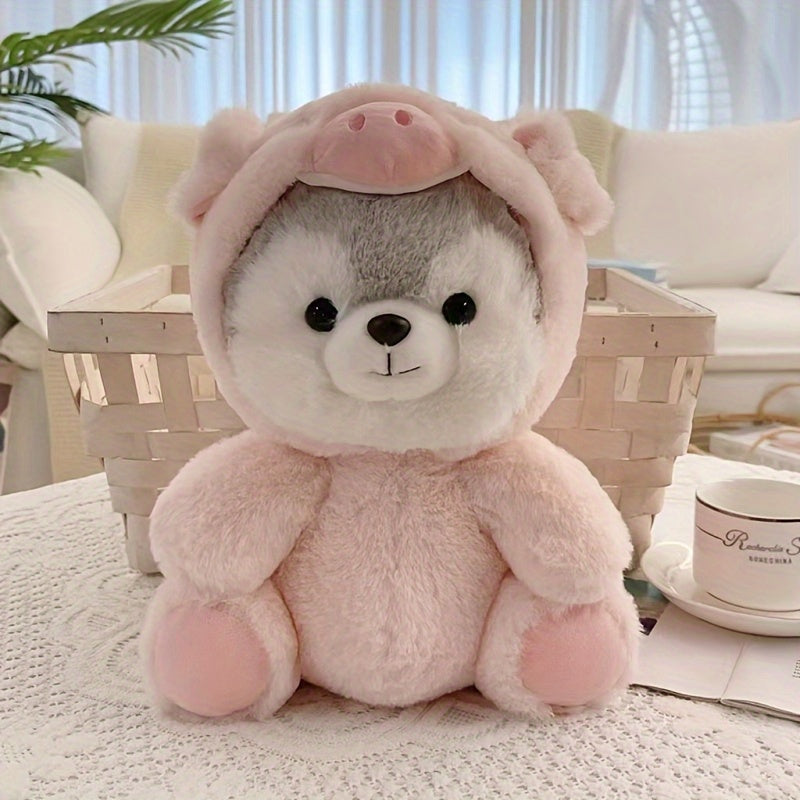 1pc, Soft Plush Animal Role-Playing Doll - Cute Cartoon Bear Toy, Available in Brown, Blue, Pink, And Green Baby Pillow Companions - Perfect for Room Decor And Gifts, Adorable Plush Toy with a Fun Design And Fluffy Texture