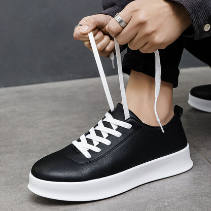 Men's Vintage Lace-Up Business Shoes Comfortable PU Leather