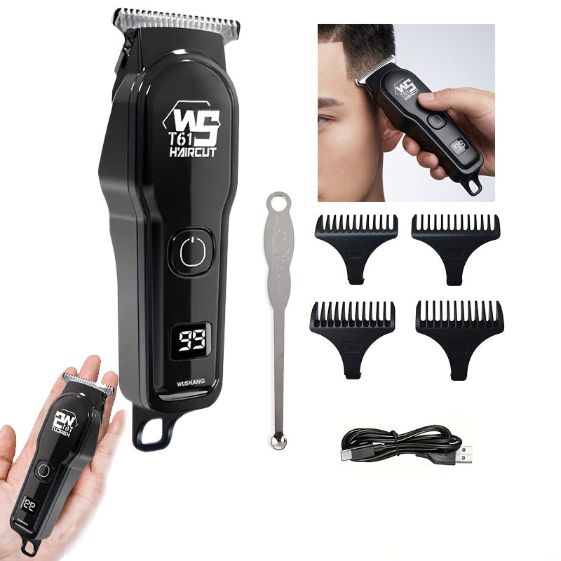 FEIYBA Men'S Cordless Electric Hair Clipper, Compact Rechargeable Beard & Hair Trimmer Set, Professional Barber Quality, Portable Grooming Tool for Home Use, Ideal Gift for Father'S Day or Christmas, USB Charging, Battery, 36