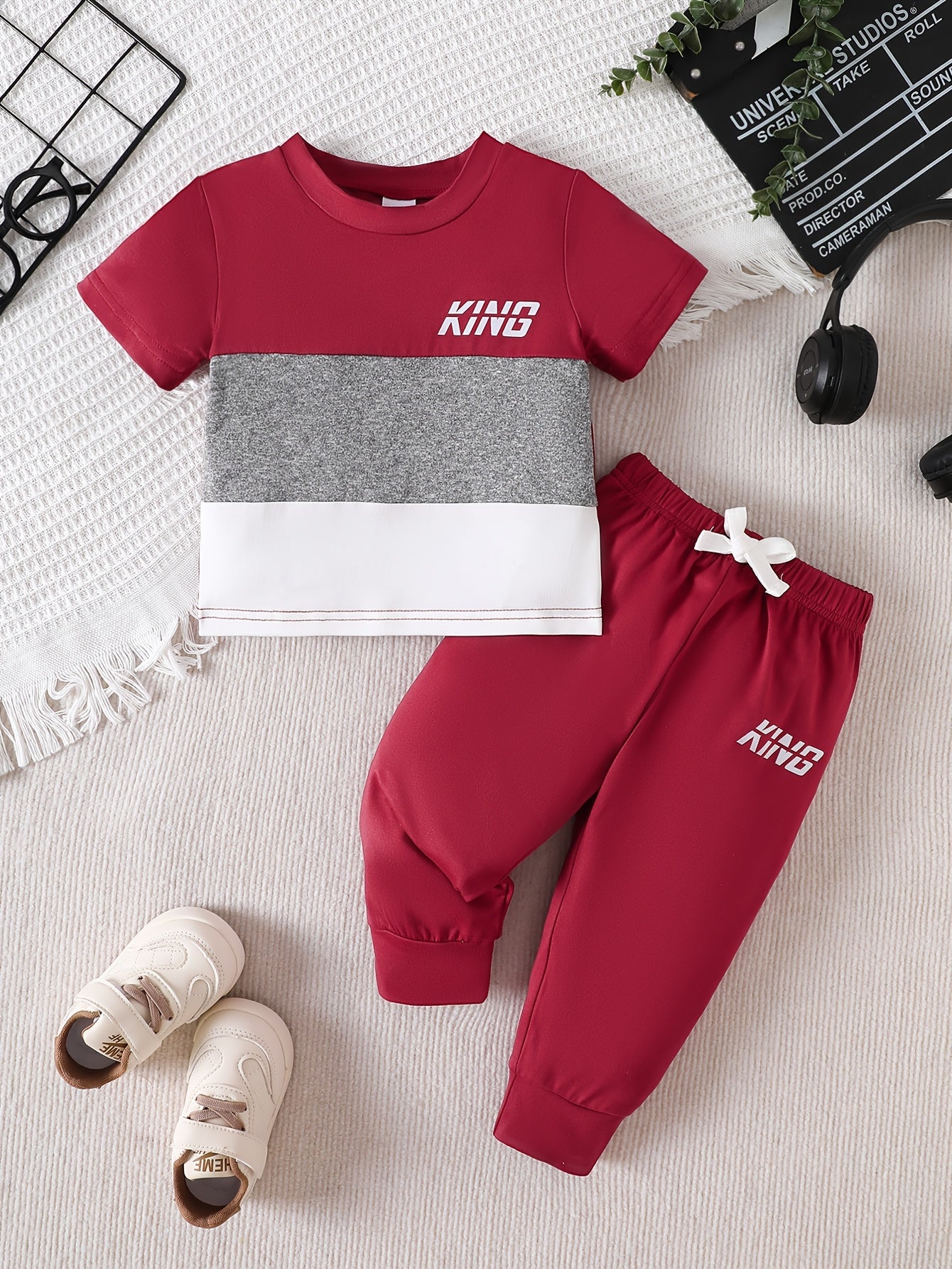 Baby Boy Spring Summer Casual T-Shirt & Pants Set