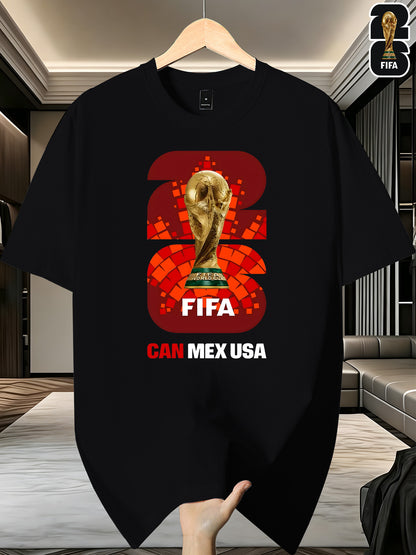 Men's FIFA 2026 World Cup T-Shirt Casual Polyester Top