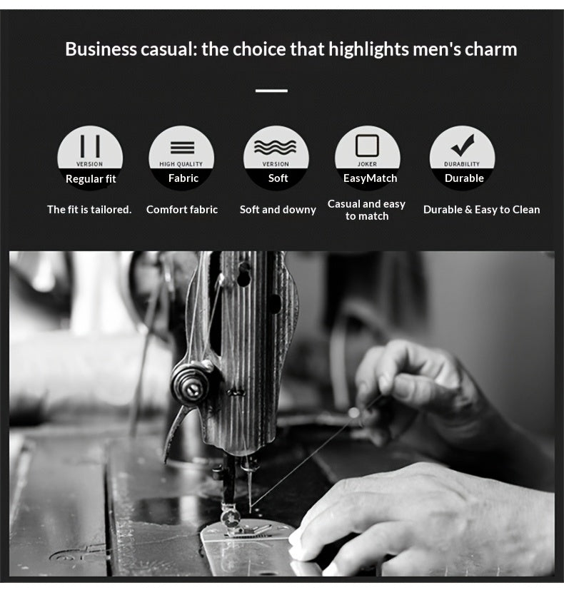 KATMARO ասեղնագործված սվիտեր տղամարդկանց համար, կլոր վզնոցով, տաք աշնանային և ձմռան համար, խիտ բրդյա, կիսաբարձր օձիքով հիմք, Shengyida-ի առօրյա տղամարդու հագուստ