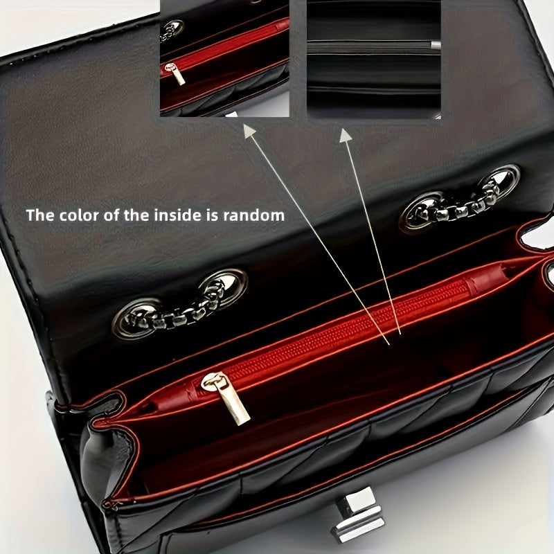 Էլեգանտ մինի շոտլանդական կրծկալով պայուսակ՝ կարգավորվող ուսի ժապավենով, պտտվող կողպեքով, PVC ծածկույթով կանացի պայուսակ - քաղաքային ոճ, չլվացվող