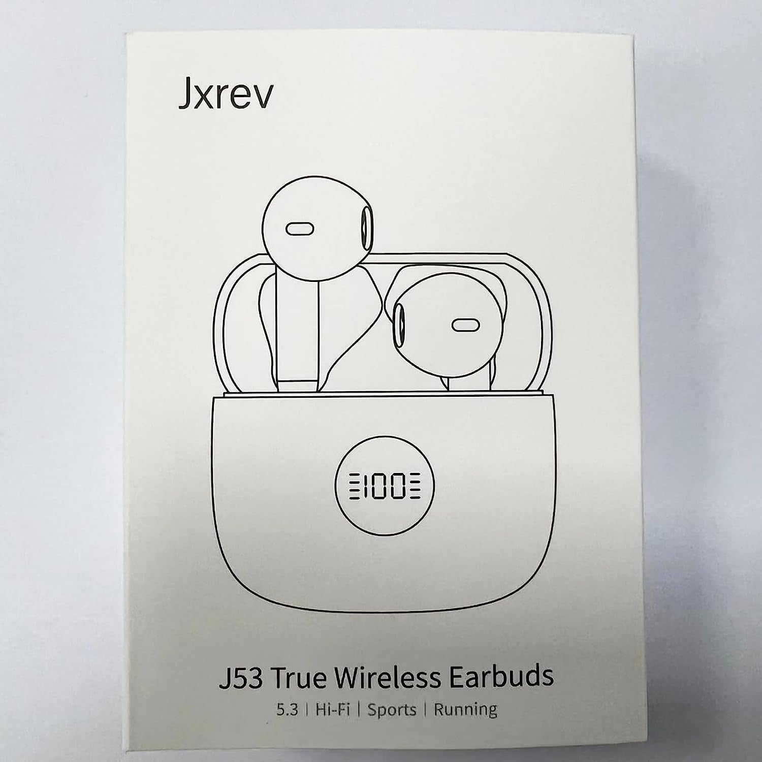 Wireless Earbuds, Bluetooth 5.4 Headphones Hifi Stereo, in Ear Earphones with 4 ENC Noise Cancelling Mics, 40H Playback Ear Buds with Mini Case, IP7 Waterproof Headset with LED Display, USB C Charging