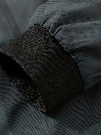 Men'S Lightweight Softshell Jacket - Olive Green/Black/Gray/ - Stand Collar Windproof Coat with Zippered Pockets - Non-Stretch Fabric for Hiking, Gym, Casual Outdoors - Spring/Fall Athletic Outerwear - Easy-Care Sportswear, H