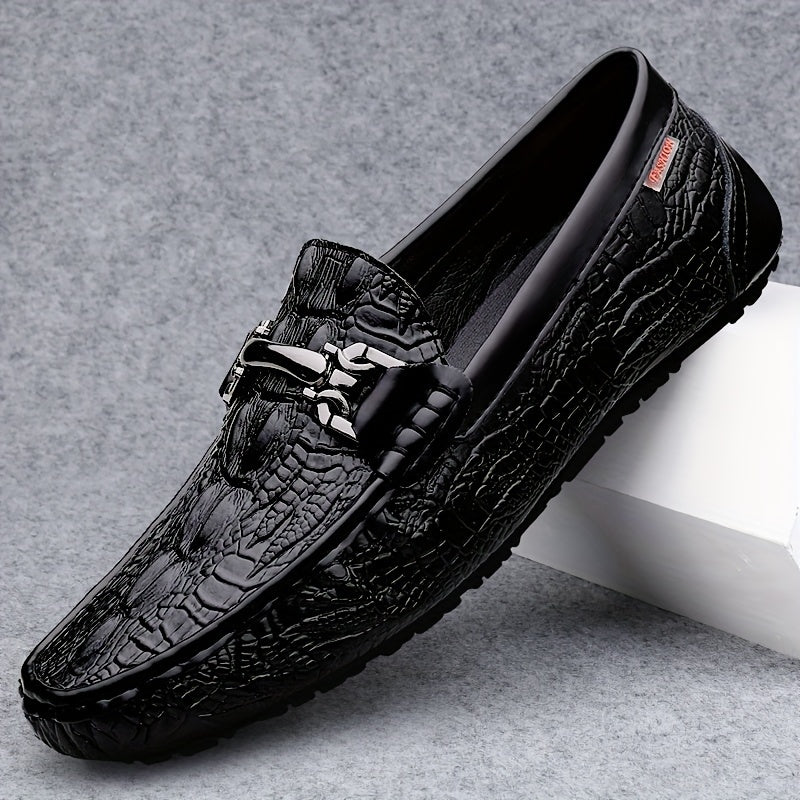Men's Casual Penny Loafers Slip-On Leather Driving Shoes