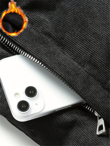 Men'S Heavyweight Winter Jacket - Thermal Insulated Cold Weather Coat with Full-Zip Closure, Fleece & Stand Collar - Brown - Casual Outerwear for, Thick, Thick Winter Jacket For Men, Winter Jacket For Men, Winter Coat For Men