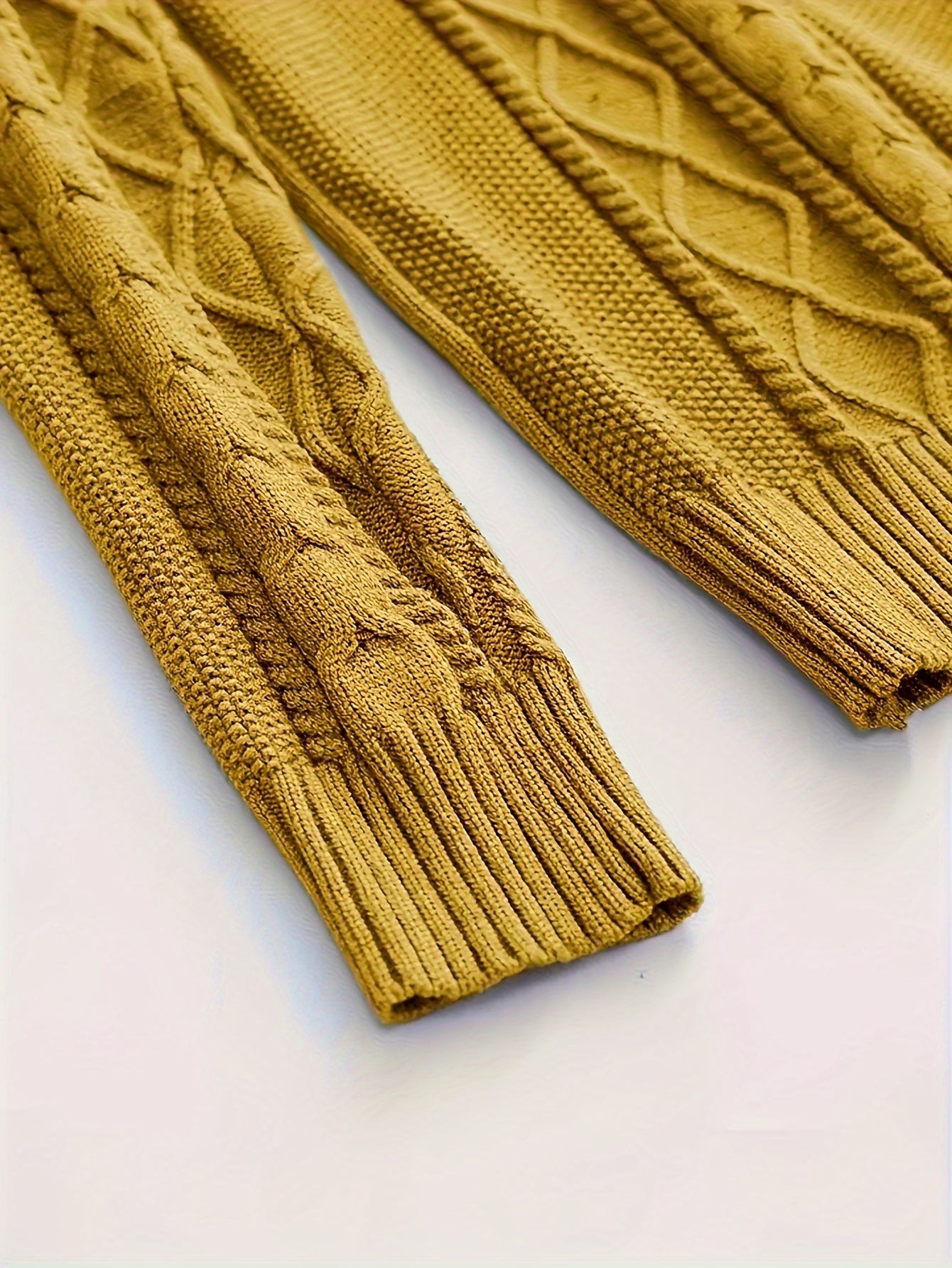 2024 New Cross-Border Men'S Plaid Knit Pullover Sweater (Men'S Warm Top)