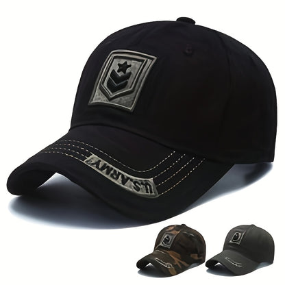 Men's Lightweight Polyester Camouflage Baseball Cap for Summer