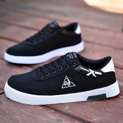 Men's Canvas Skate Shoes - Comfortable, Breathable & Non-Slip for Outdoor Activities | Classic Style with Striped/Solid Patterns
