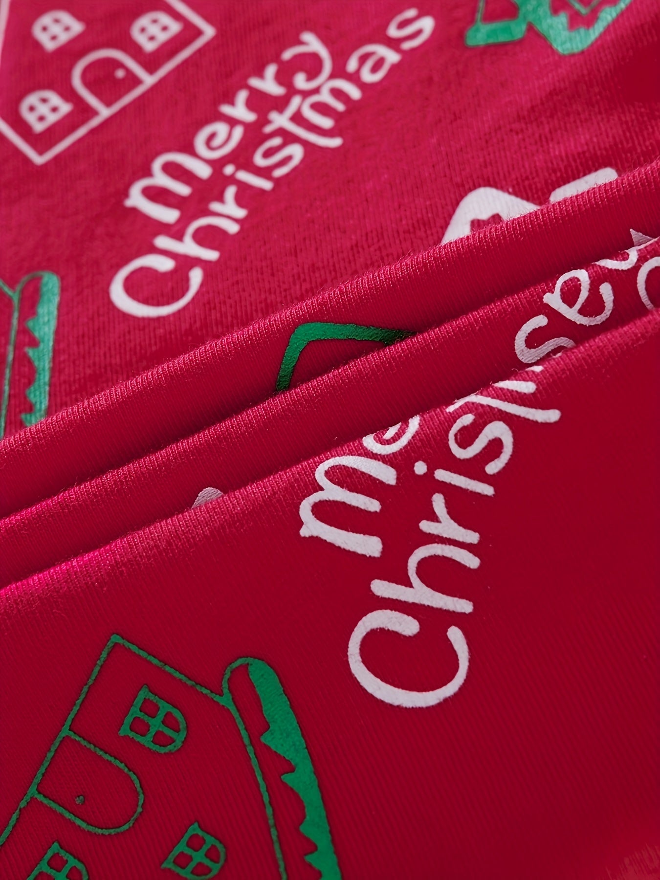 Սուրբ Ծննդյան գիշերանոցների հավաքածու տղաների և աղջիկների համար, կարմիր, Ձմեռ պապիկից, բամբակյա, կրակակայուն կոստյում, Սուրբ Ծննդյան նվեր, սահնակ, մեքենա, կարմիր, գիշերանոցների հավաքածու, երկու կտոր