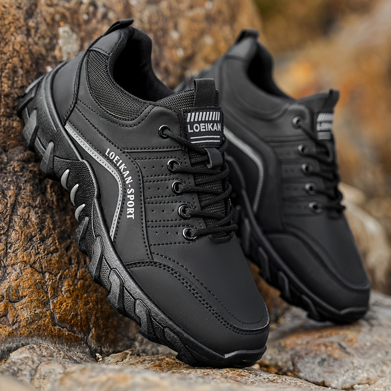LOEIKAN 2026 New Low-Top Men'S Versatile Comfortable Hiking Boots | Casual Sports Shoes with Stylish Thick Sole, Upper, PVC Sole, Lace Closure, for Outdoor Trekking and Daily Wear - ayq