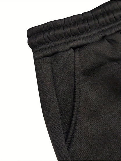 Men's Autumn and Winter Casual Loose Couple Hoodie Set, Stylish Sweatshirt with Long Pants Outfit