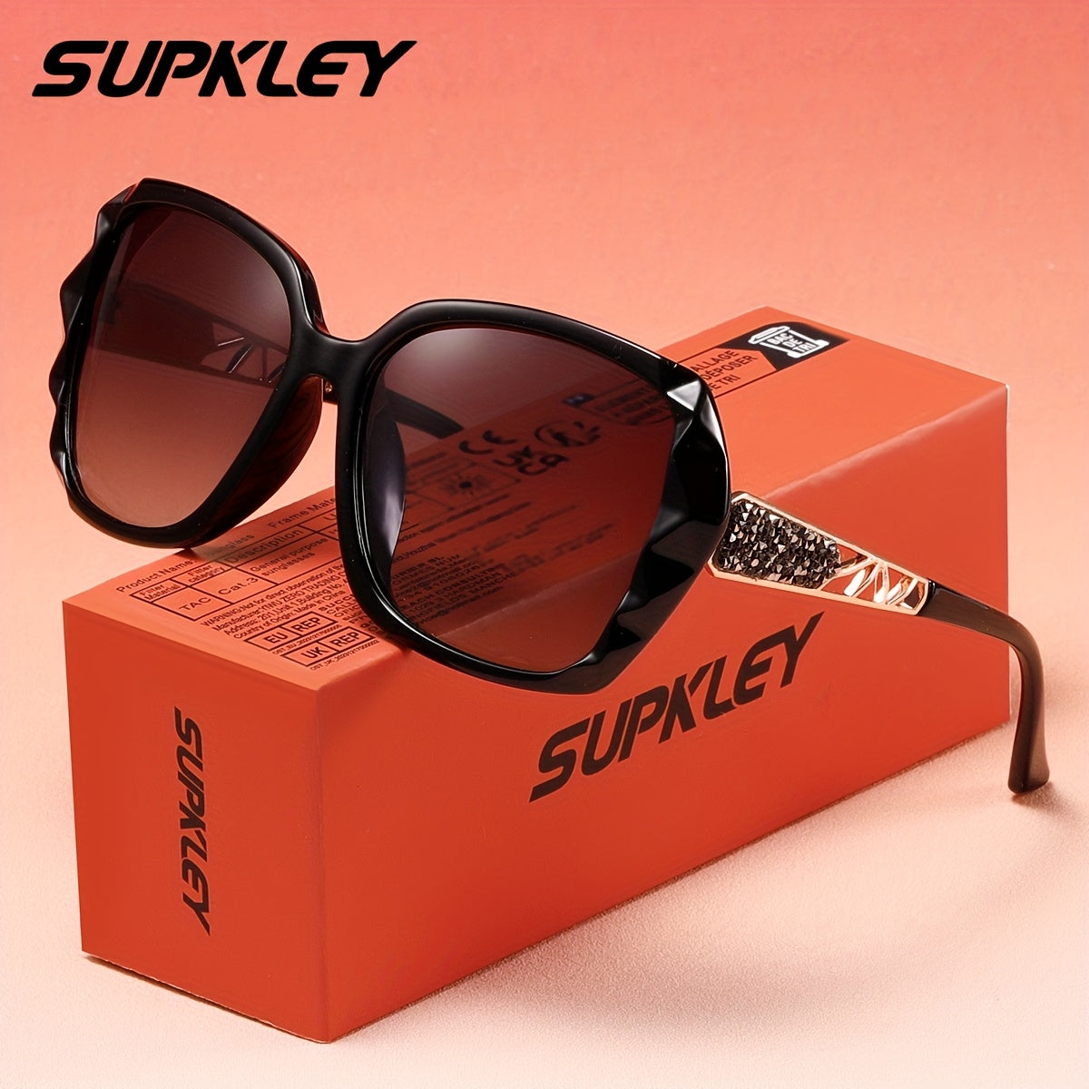 Elegant Women’s Butterfly Polarized Sunglasses UV400 PC Frame
