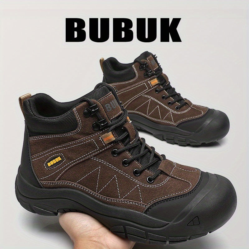 Men's Versatile Mid-Top Lace-Up Casual Outdoor Boots