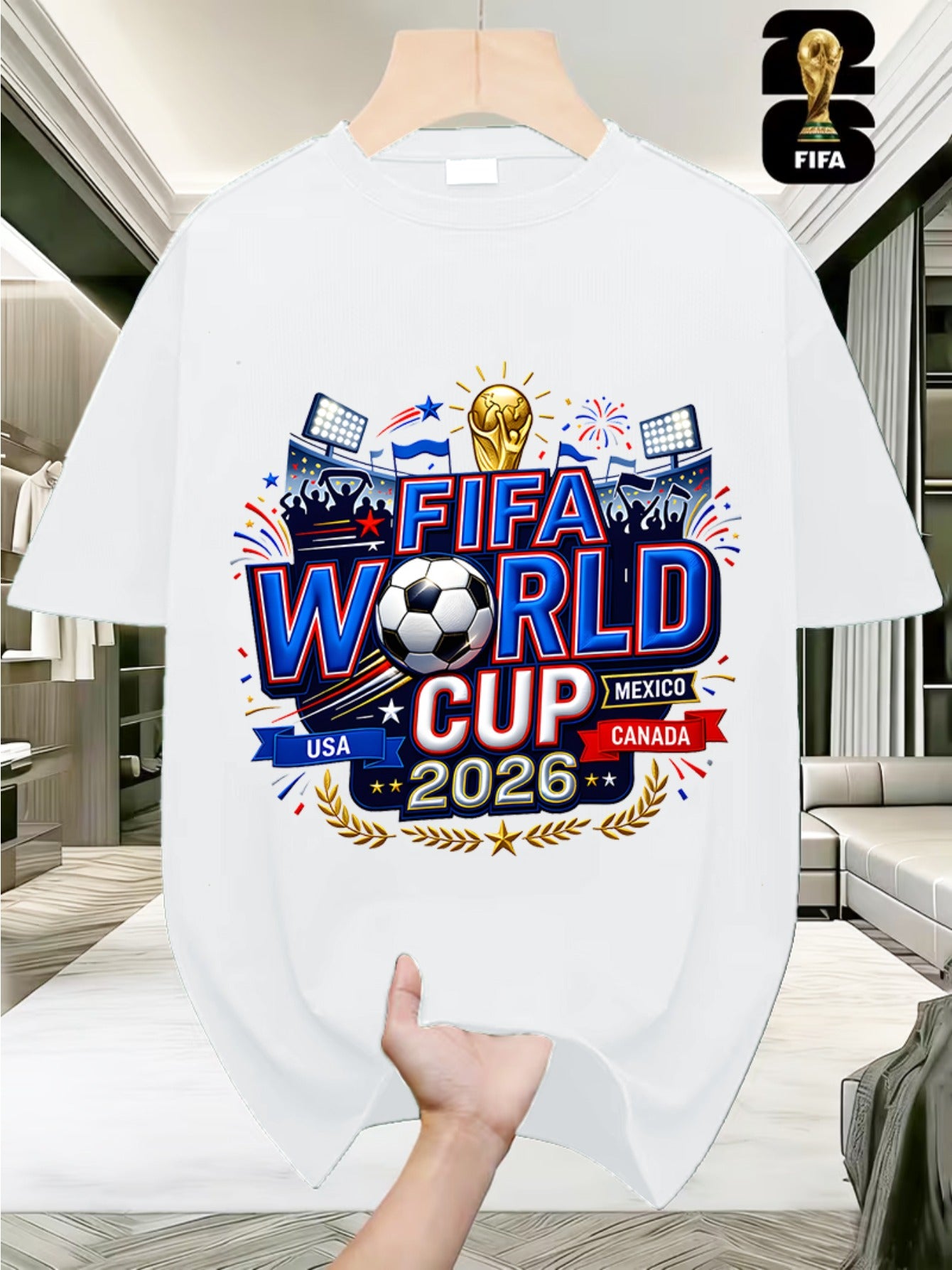 Men's FIFA 2026 World Cup USA Canada Mexico T-Shirt