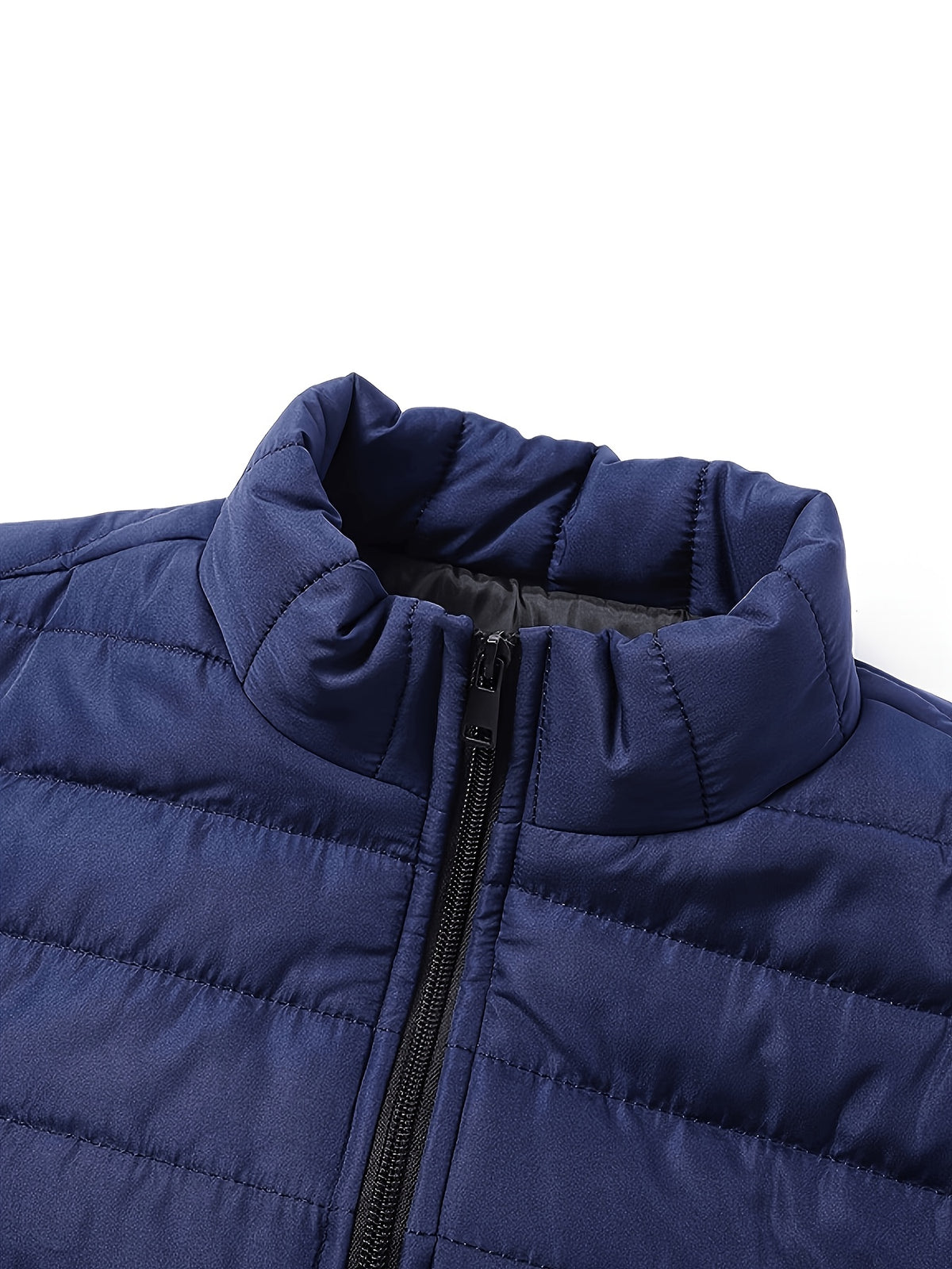 Men's Casual Stand Collar Jacket Lightweight Windproof Warm