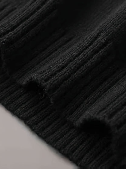 Տղամարդկանց նորաձև տրիկոտաժե սվիտեր կլոր վզնոցով - աստղաձև նախշերով