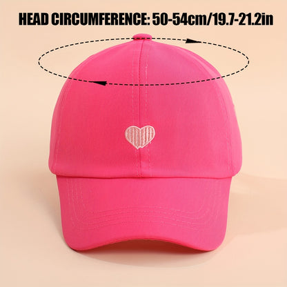Breathable Ponytail Baseball Caps for Kids - Spring/Summer