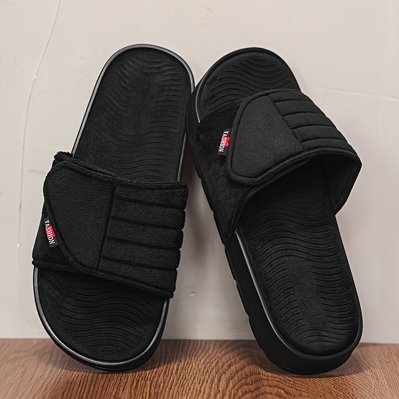 Comfortable All-Season Microfiber Couple's Casual Slippers