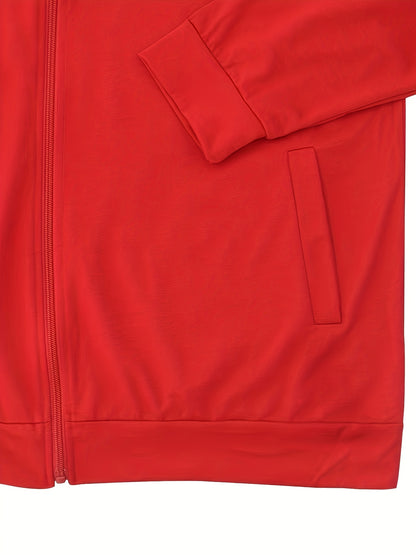 Men's Lightweight Stand Collar Jacket - Olive Green Softshell Zipper Jacket with Pockets, Regular Fit for Spring/Fall Hiking & Casual Outdoor Wear, Hiking Accessories