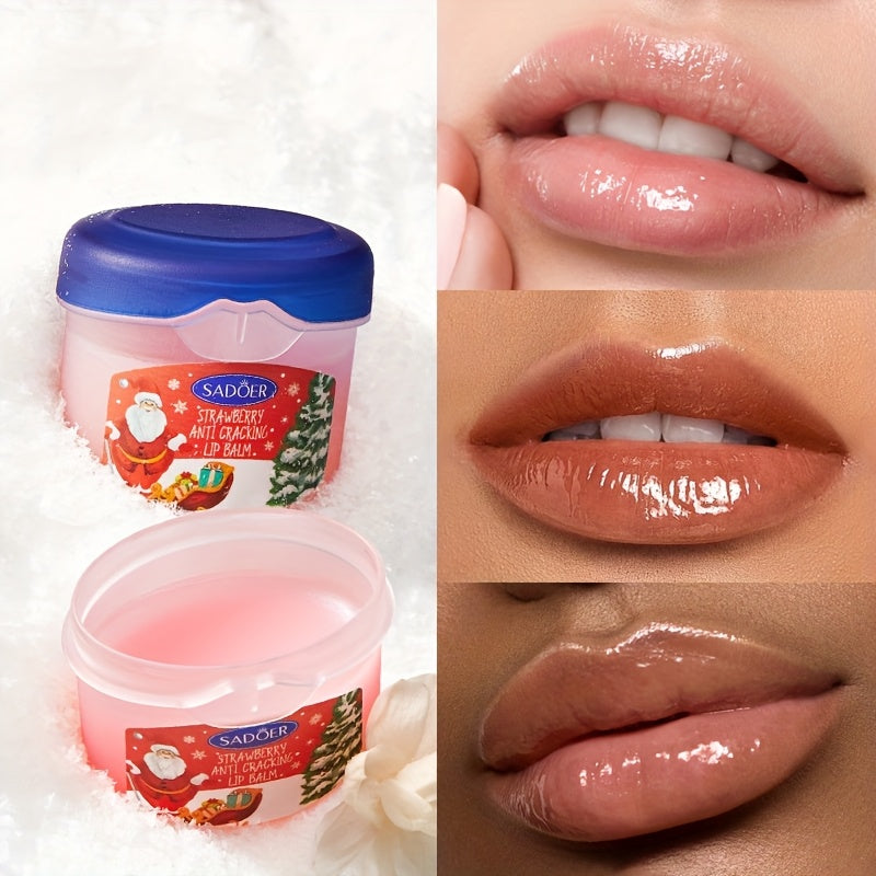 8pcs SADOER Christmas Hand Cream & Lip Balm Gift Set - Moisturizing, Softening, Brightening, and Dry Light Care with Glycerin, Hyaluronic Acid, and Plant-Based Squalane - Ideal for All Light Types, Festive Holiday Packaging,