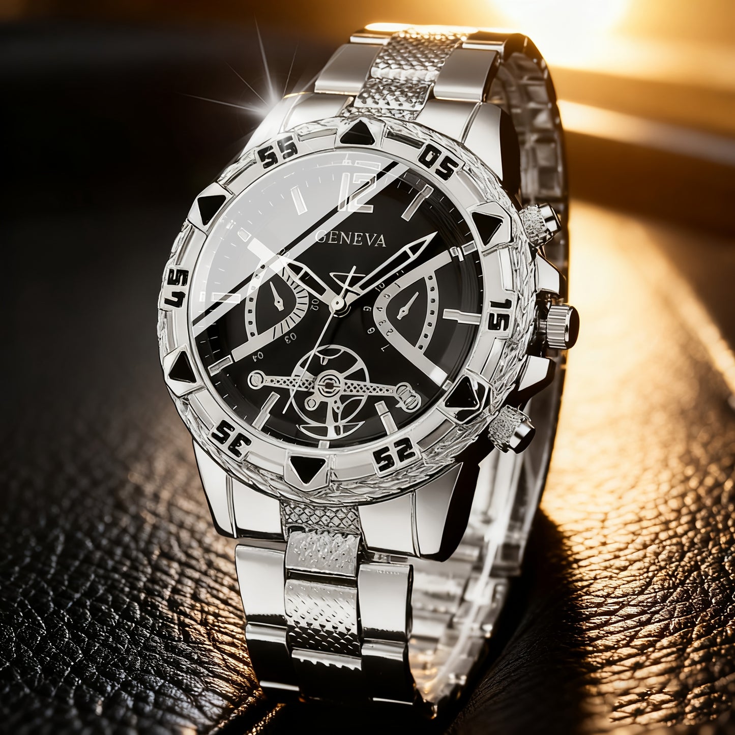 3 շքեղ տղամարդկանց համար նախատեսված նորաձև, գործնական ժամացույցների, դրամապանակի և բանալիի շղթայի հավաքածու, որը կատարյալ է որպես ծննդյան, տարեդարձի կամ տոնական նվեր նրա համար, ներառյալ Սուրբ Ծննդյան նվերներ տղամարդկանց համար